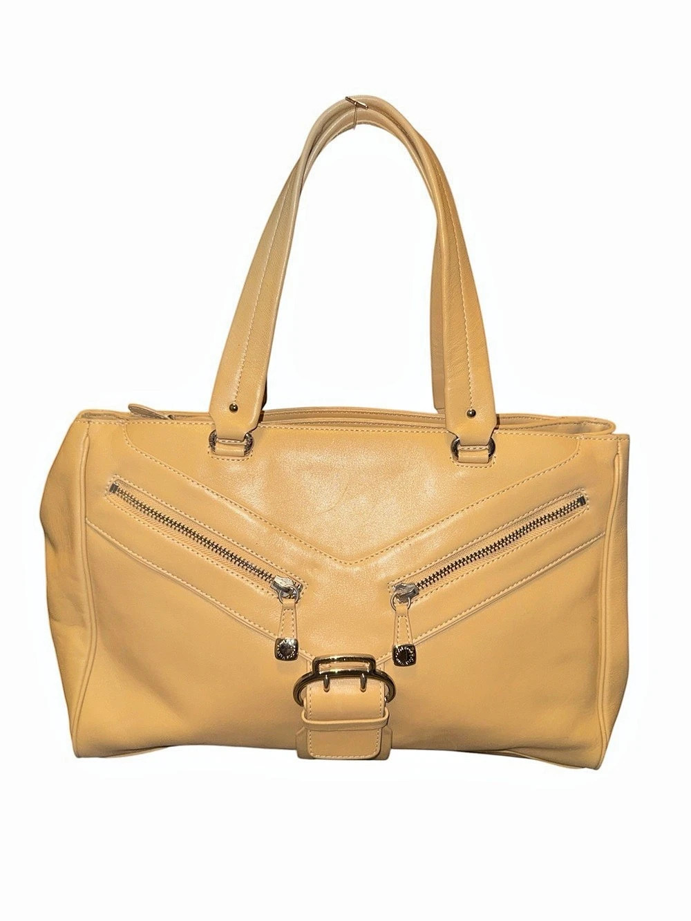 Cole Haas Alexa SP05 Leather Tote in Yellow